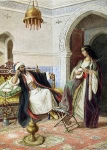 unknow artist Arab or Arabic people and life. Orientalism oil paintings 127 oil painting image
